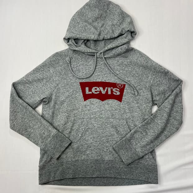 리바이스 레드탭 회색 후드티