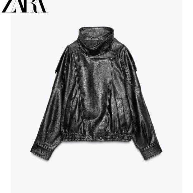 자라 페이크 레더 자켓 교환