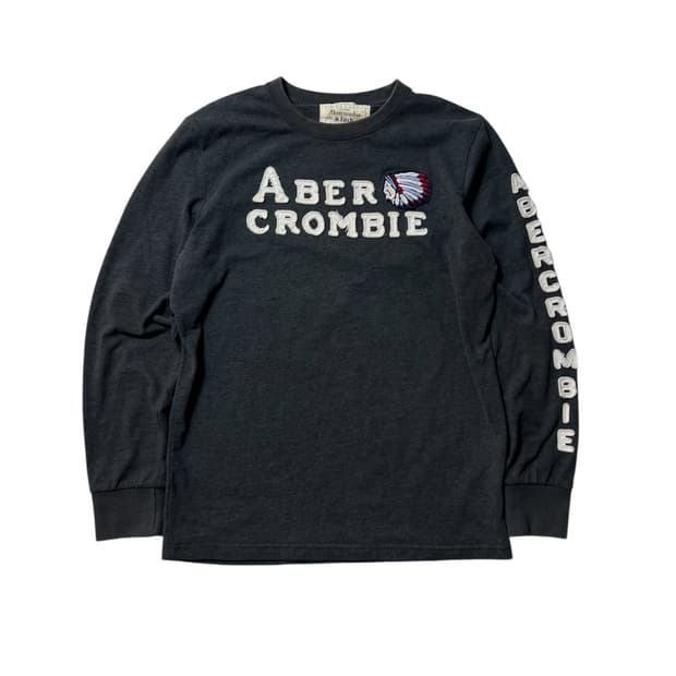 아베크롬비 긴팔 로고 롱슬리브 긴팔티 L