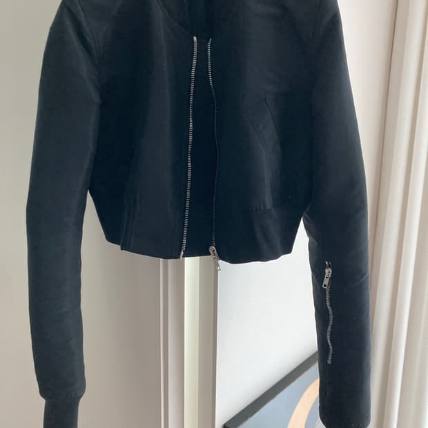 RickOwens 크롭범버쟈켓