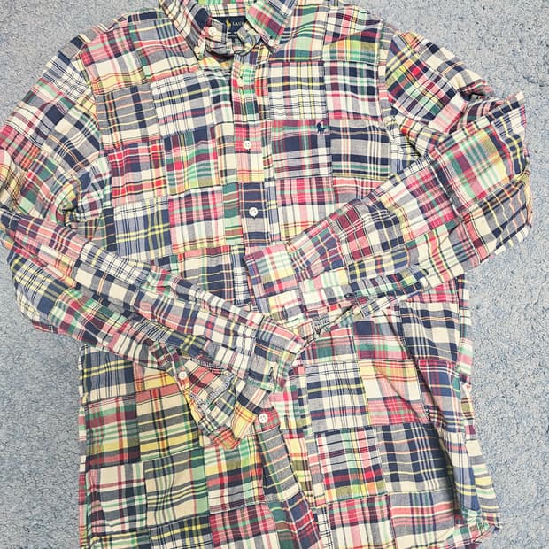 폴로 패치워크 셔츠