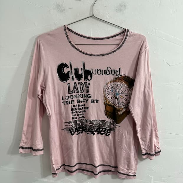 y2k printing top