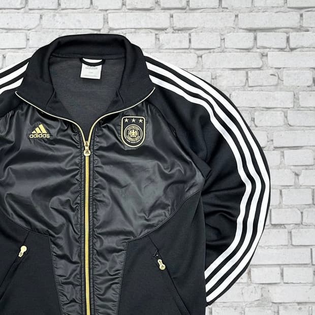 아디다스 독일 검정 트랙탑 져지 L 100