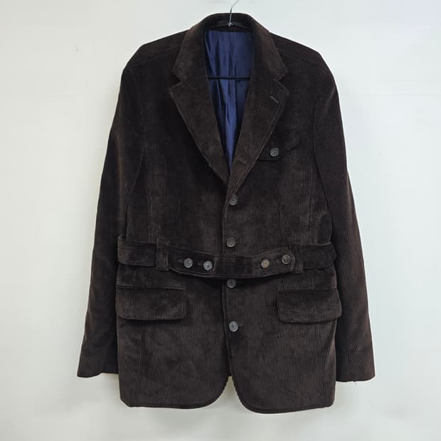 파쏘나블 매장정품 멋스러운 허리벨티드 코듀로이 블레이져