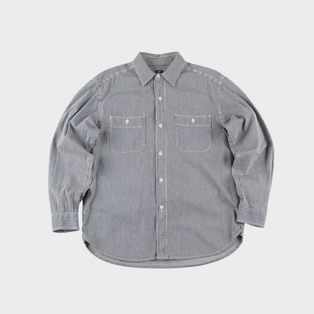 [M] 유니클로 히코리 워크 셔츠