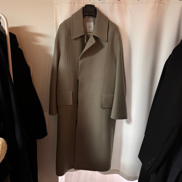 벨리에 울 발마칸코트 토프 컬러 L