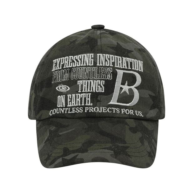 바우프 BAUF B LOGO 볼캡 모자 스타 카모