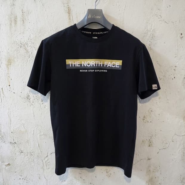 노스페이스 블랙 반팔티 Never Stop Exploring 95