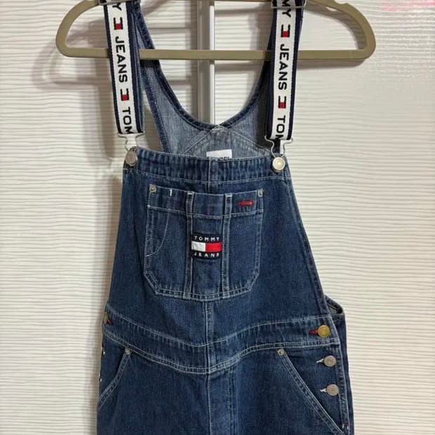 타미진스 오버롤 tommy jeans overalls 여성