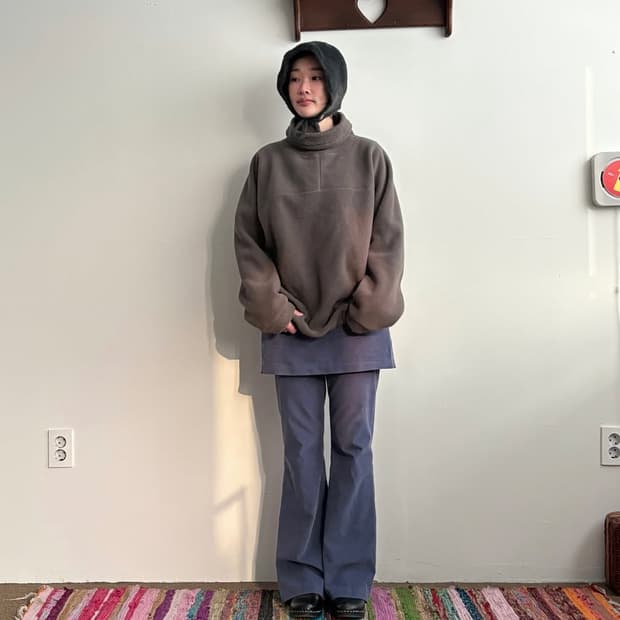 쉬이즈큐트 오버사이즈드 플리스 그레이