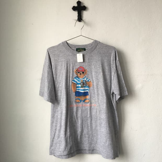 Bear printing t shirt
