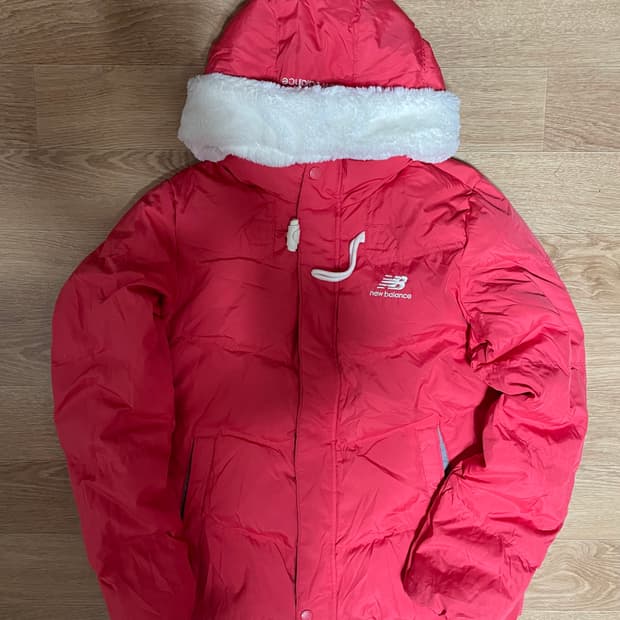 뉴발란스 레드 핑크 패딩 90(M)