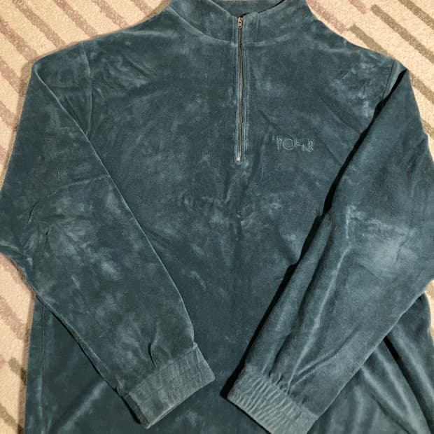 폴라스케이트 테리 하프집업 L