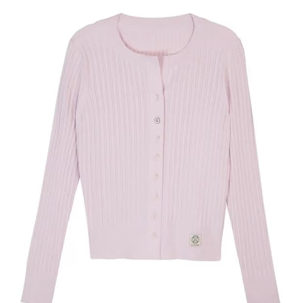 앳코너 새상품/ 니트 여성 가디건 /라이트 핑크 M/정가14만