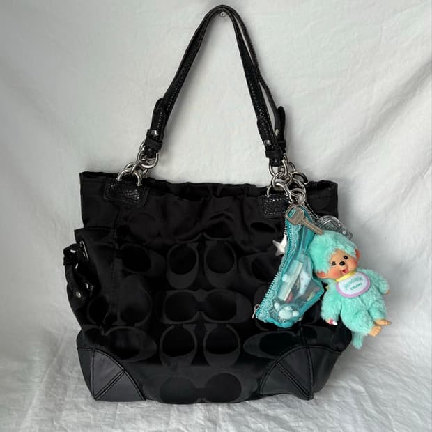 Coach side ribbon shoulder bag
