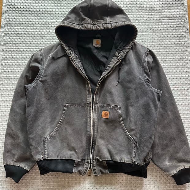 [L] 칼하트 j130 샌드스톤 덕 액티브 자켓 블랙