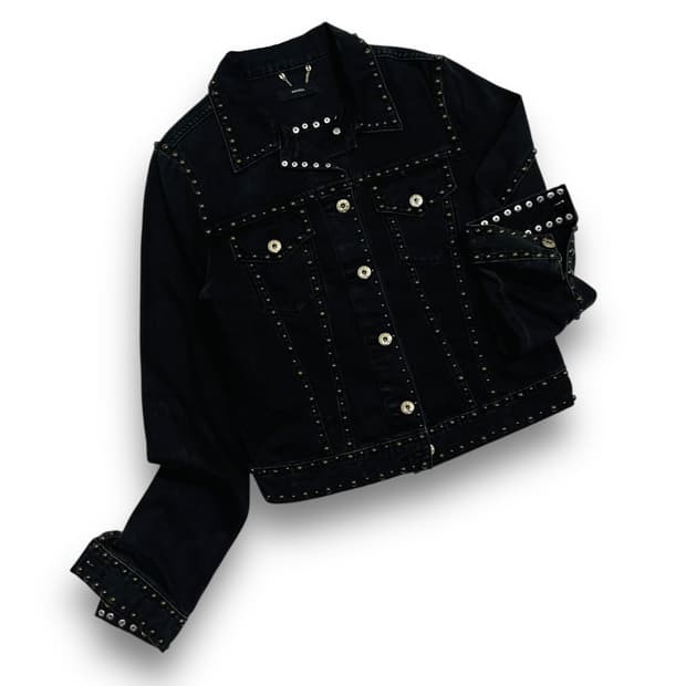 Diesel rock chic stud denim jacket