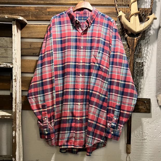 [2XL]폴로 랄프로렌 빅사이즈 타탄체크 코튼 셔츠