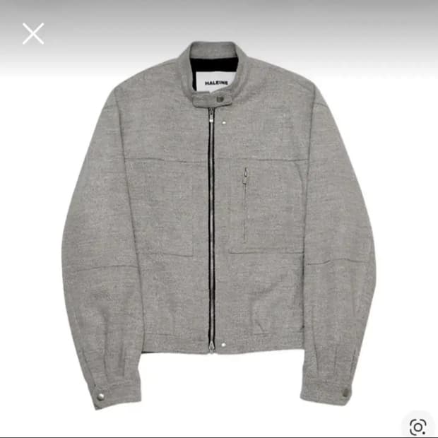 2)알렌느 울 체크 카펜터 디테일 자켓