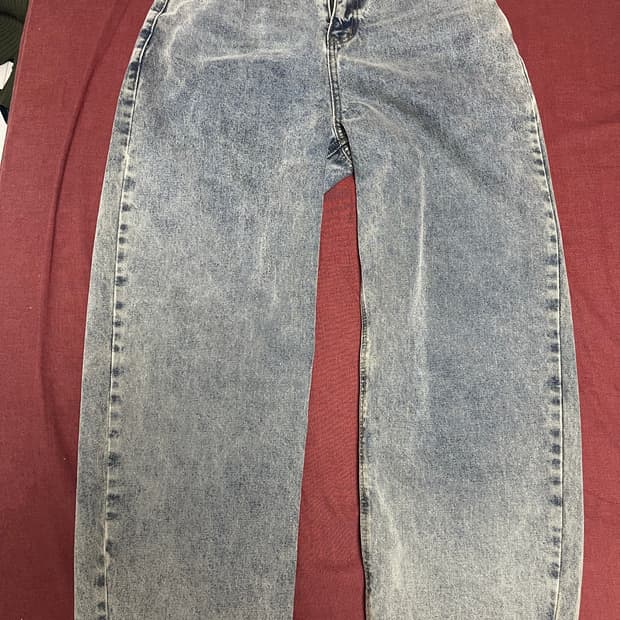 토피 벌룬핏 데님 와이드 팬츠