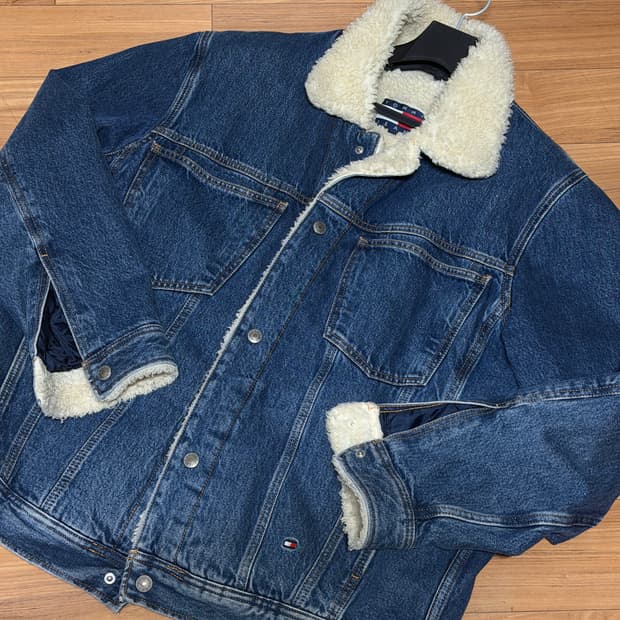 Tommy Jeans 아카이브 쉐르파 데님 자켓 XL