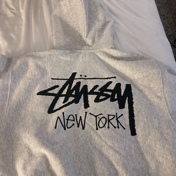 스투시 뉴욕 후드집업 (한정판) 애쉬그레이색