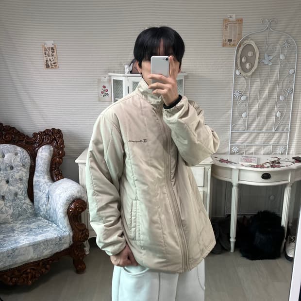 빈티지 챔피언 경량 패딩 853 y2k 스트릿 모리 갸루 일본빈티지 펑키