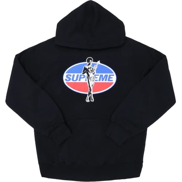 [L] 슈프림 x 히스테릭 글래머 펩시걸 후드 블랙