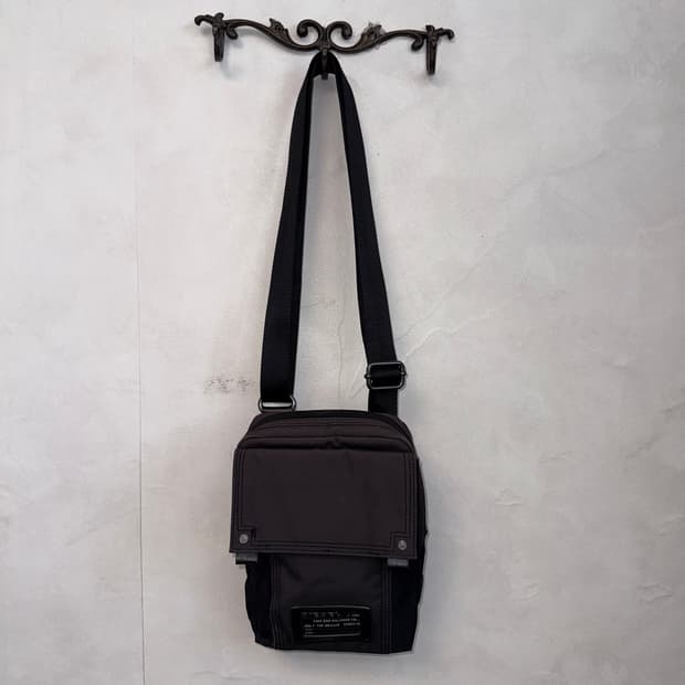 Diesel black mini cross bag