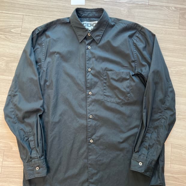 꼼데가르송 / CDG 블랙 코튼 셔츠 / M