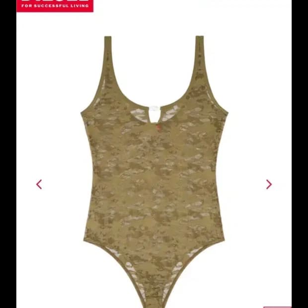 Diesel camo lace bodysuit