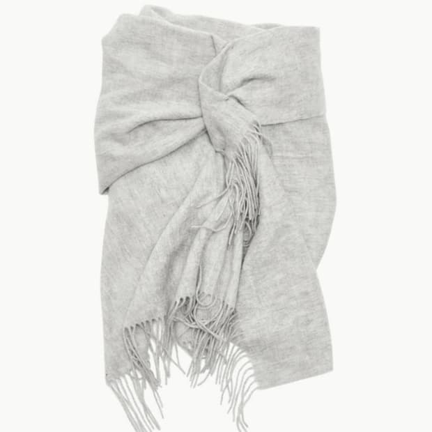 블레스 머플러 라이트그레이