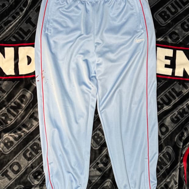 슈프림 트리콧 트랙 팬츠 라이트 블루