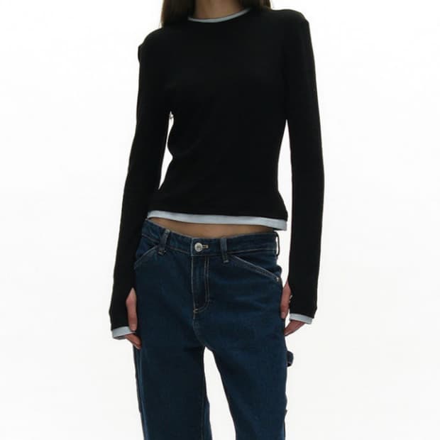 파르티멘토 배색 티셔츠