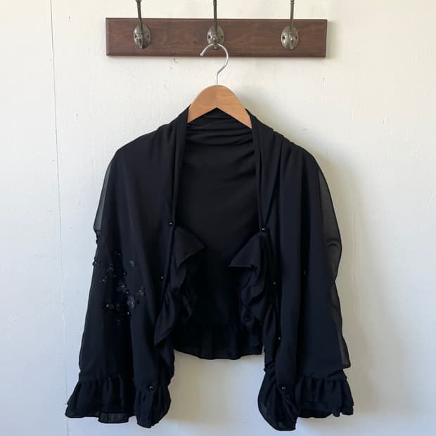 POUDLE 플라워 볼레로 가디건