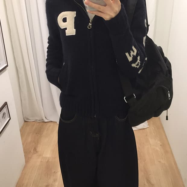 Women Polham Knit Zipup 90