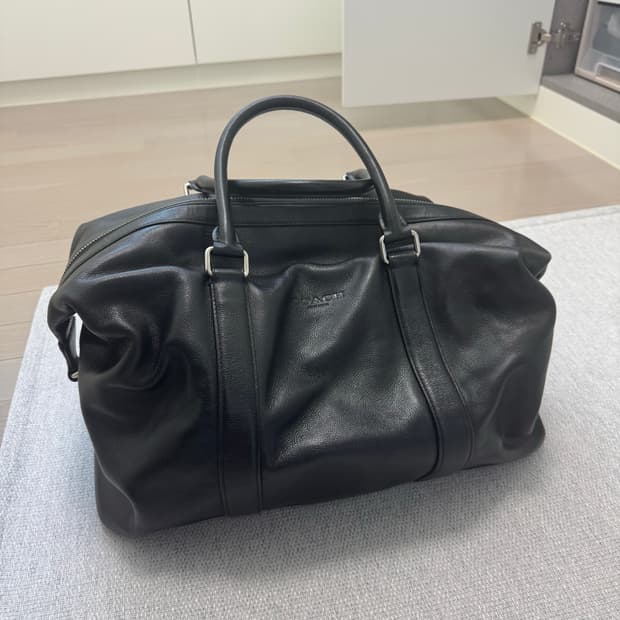 코치 소가죽 보스턴백