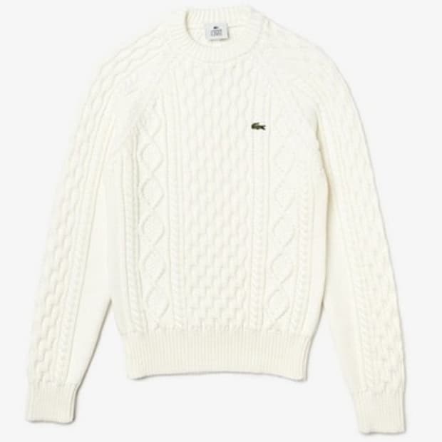 라코스테 케이블 니트 스웨터 S