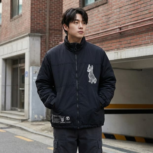 라이프워크(LifeWork) 라독 그래픽 히드어웨이 패딩 자켓