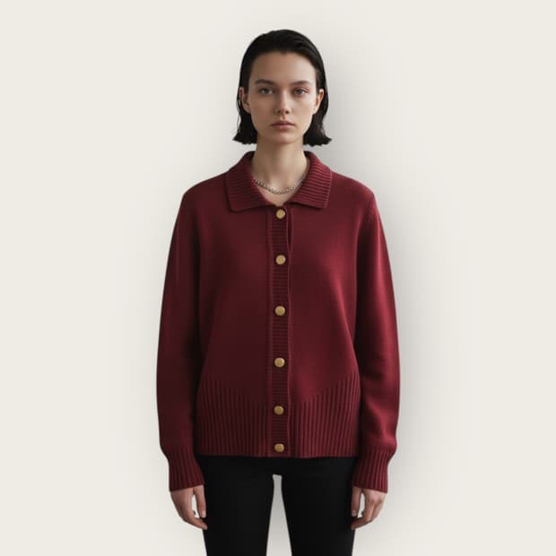 M/ 살바토레 페라가모 금장버튼 울 가디건 자켓