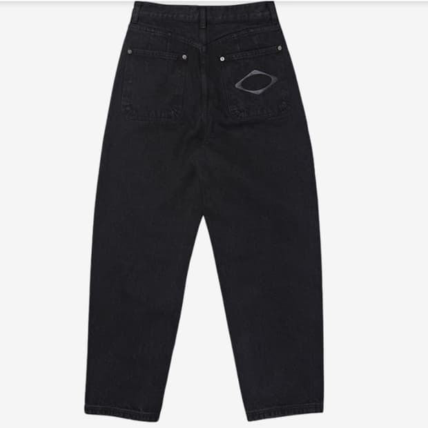 미스치프 Rhombus Slouchy Washed Jeans