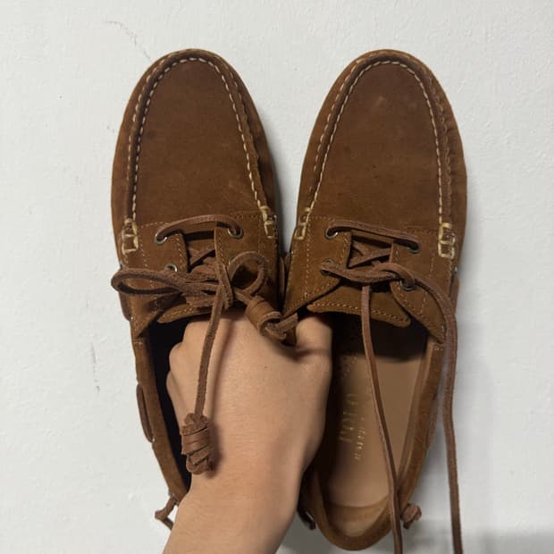 김원중 폴로 랄프로렌 스웨이드 보트 슈즈 , 로퍼 9.5D 브라운