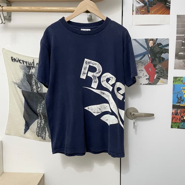 90‘s 리복 빅로고 티셔츠 (L) made in usa