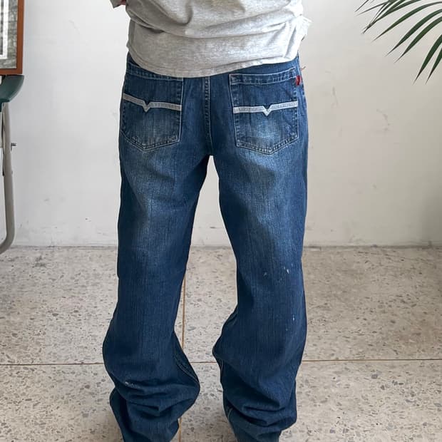 90’s 빈티지 자수 힙합팬츠