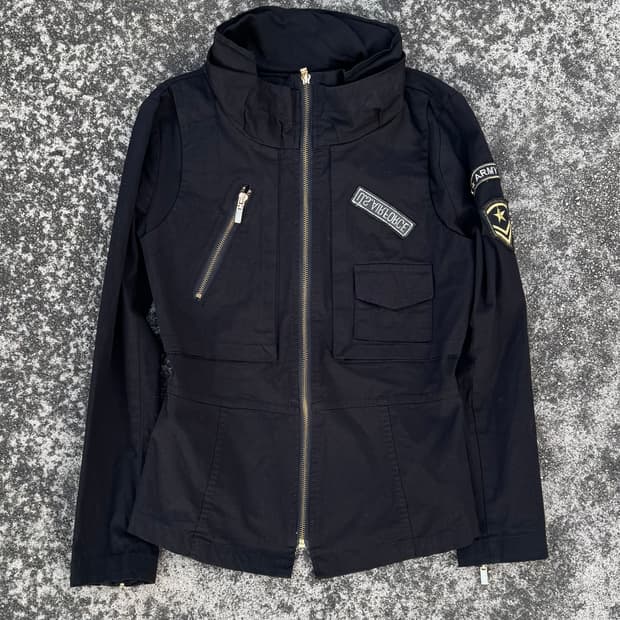 Black Zip-Up Field Jacket