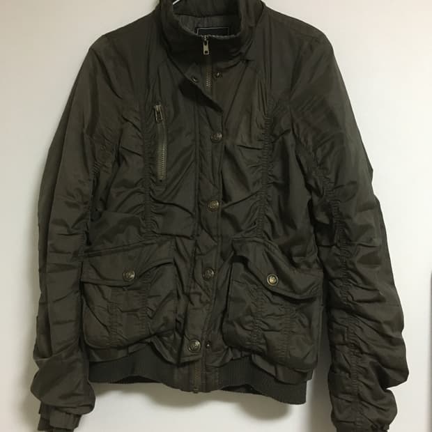 일제 빈티지 셔링 패딩 자켓