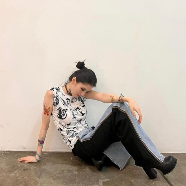 오픈와이와이 프론트진 코듀로이 팬츠