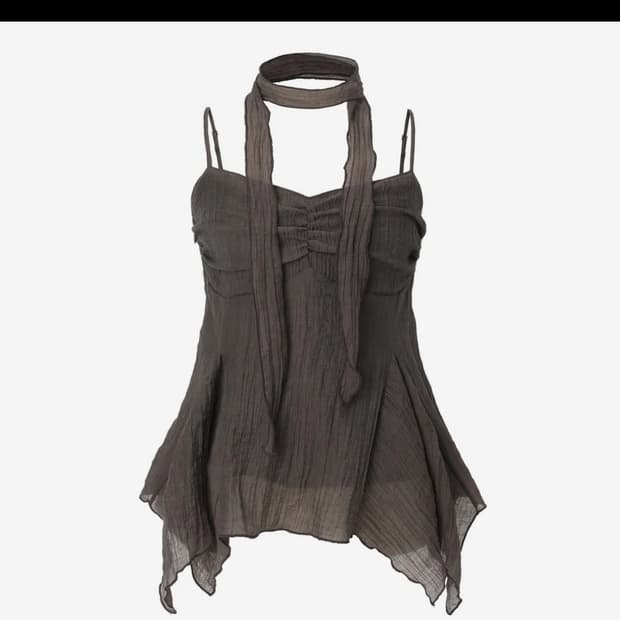 카키포인트Ethnic Scarf Top (brown)