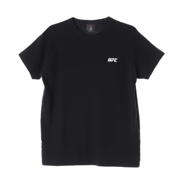 UFC 블랙 스몰 로고 반팔 티셔츠 L