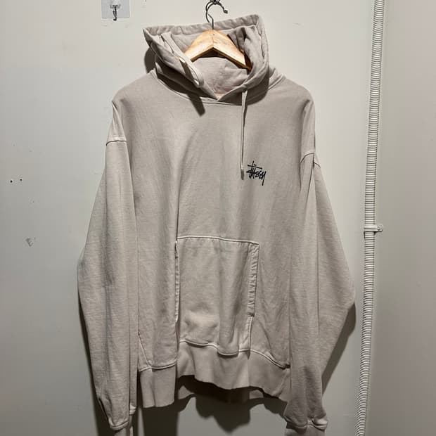 스투시 아이보리 후드티